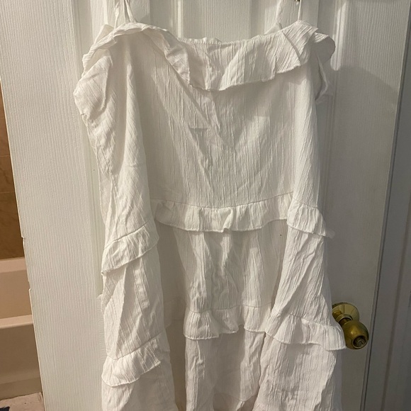 White Ruffled Dress - Picture 4 of 4